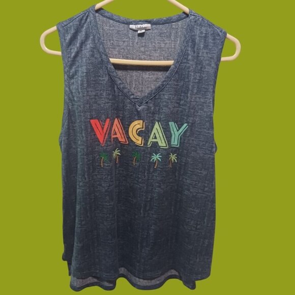 Roudelain Pajamas Tank Top Color Blue Size Xlarge - Picture 1 of 7
